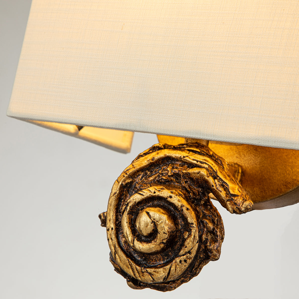 Elstead - Swirl 1lt Small Wall Light - Gold Leaf