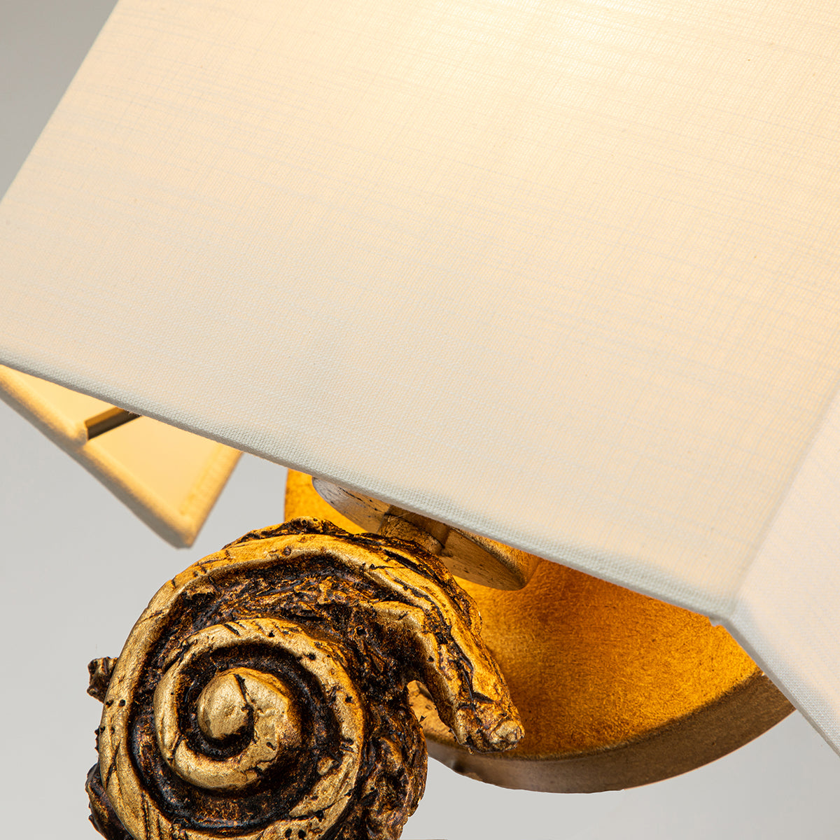 Elstead - Swirl 1lt Small Wall Light - Gold Leaf