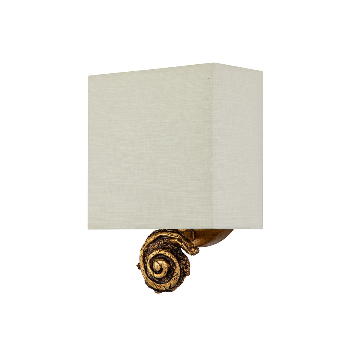 Elstead - Swirl 1lt Small Wall Light - Gold Leaf