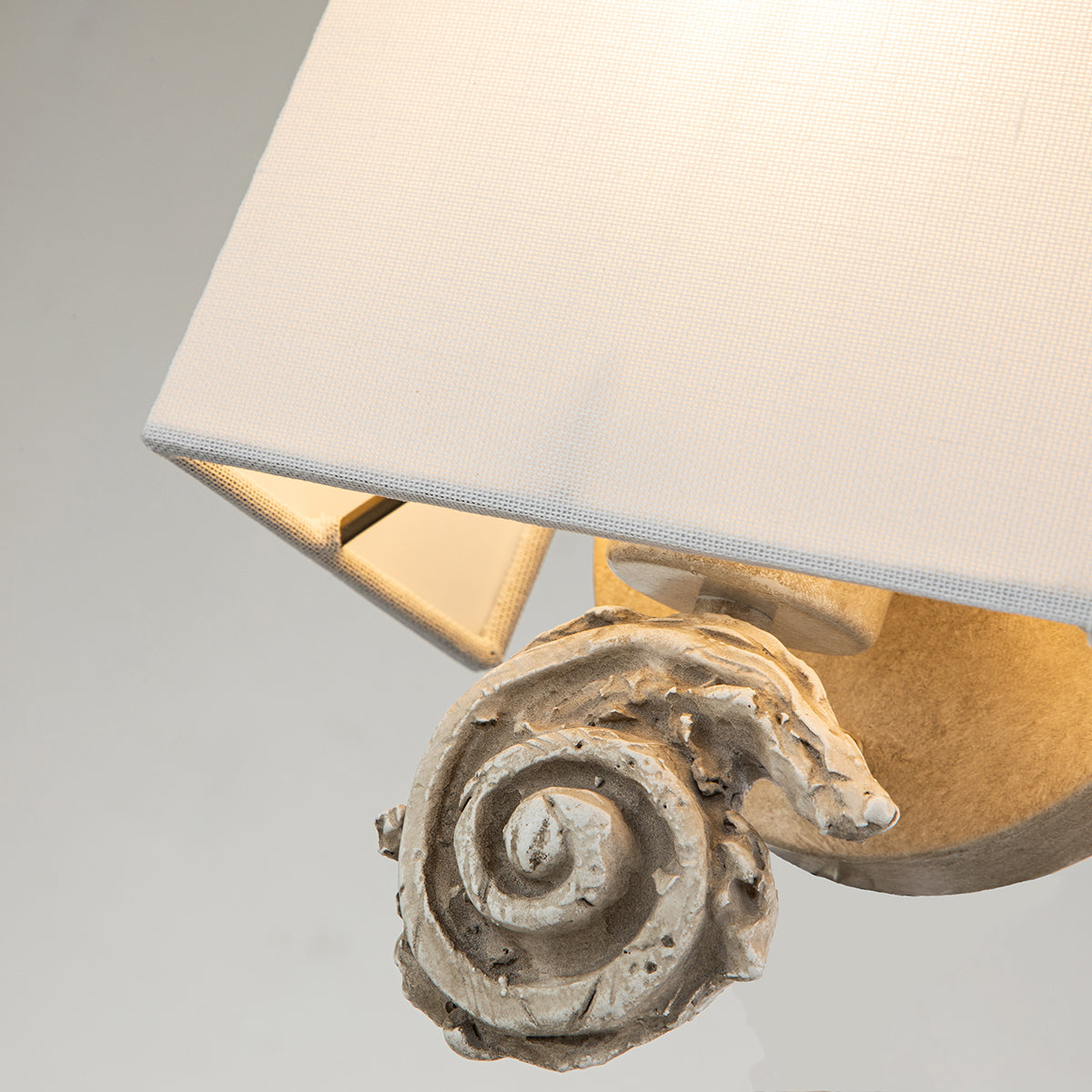 Elstead - Swirl 1lt Small Wall Light - Bone White