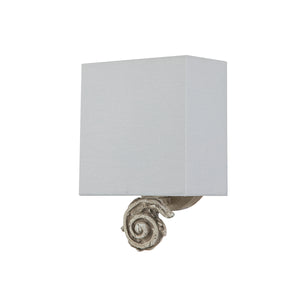 Elstead - Swirl 1lt Small Wall Light - Bone White