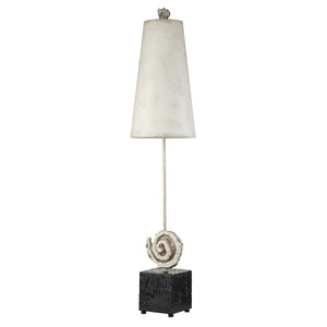 Elstead - Swirl 1lt Table Lamp - Bone White