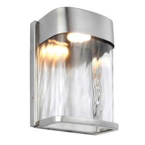 Feiss - Bennie 1 Light Small LED Wall Light - Painted Brushed Steel