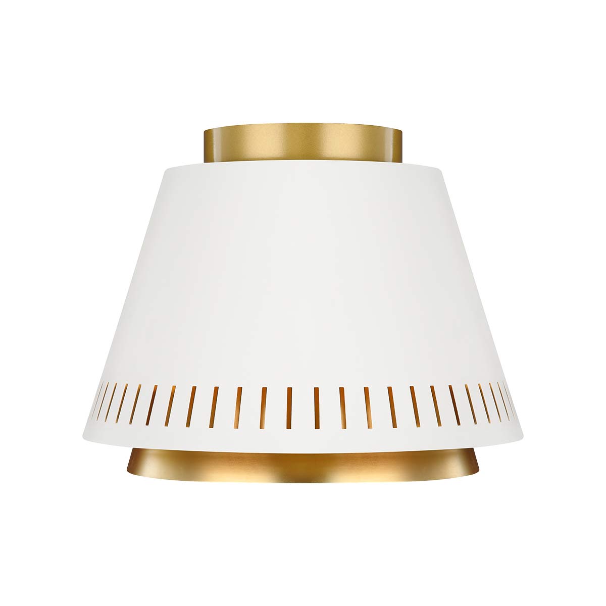 Feiss - Carter 1 Light Flush Light - Matte White