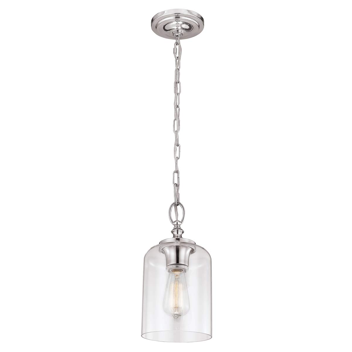 Feiss - Hounslow 1 Light Pendant Polished Nickel