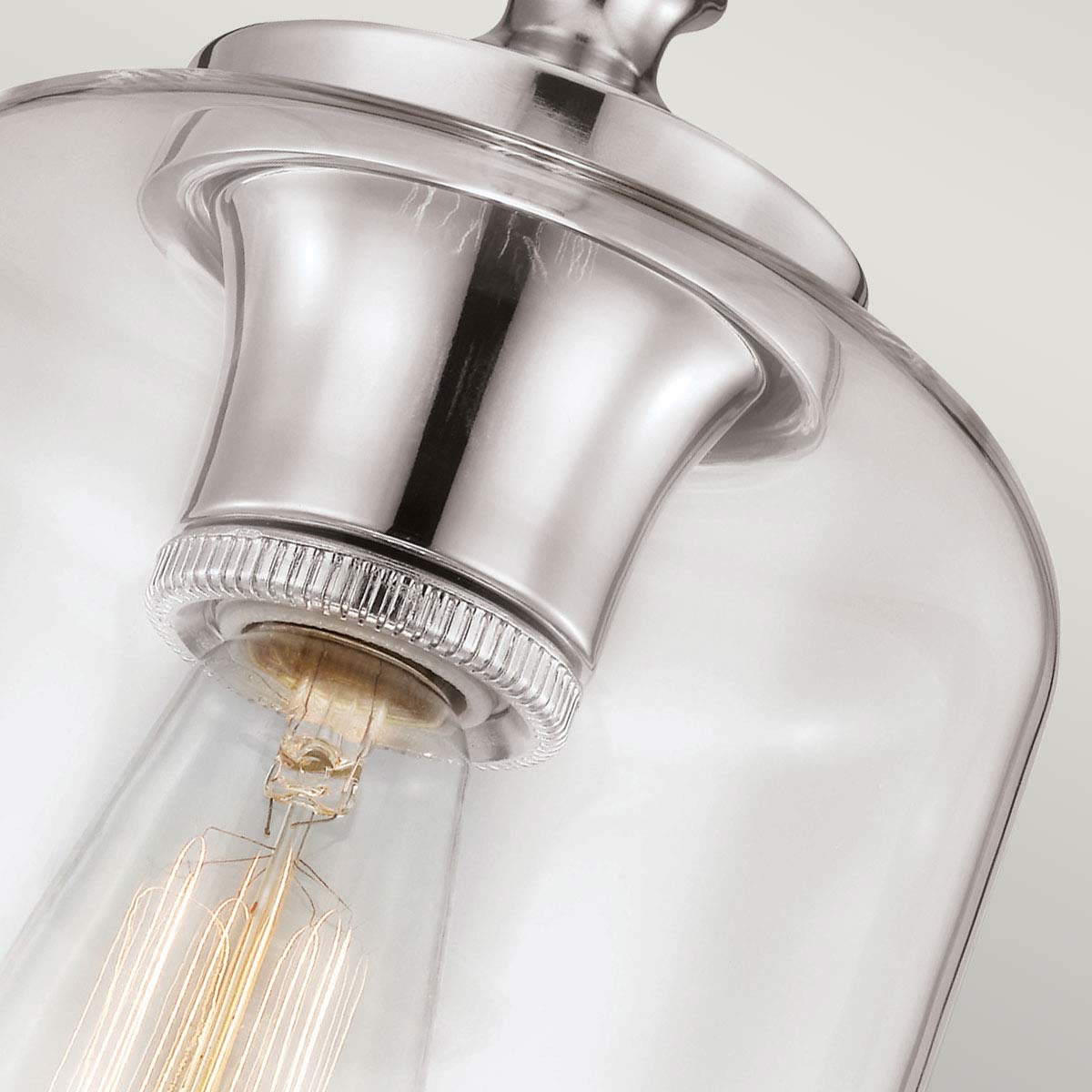 Feiss - Hounslow 1 Light Pendant Polished Nickel