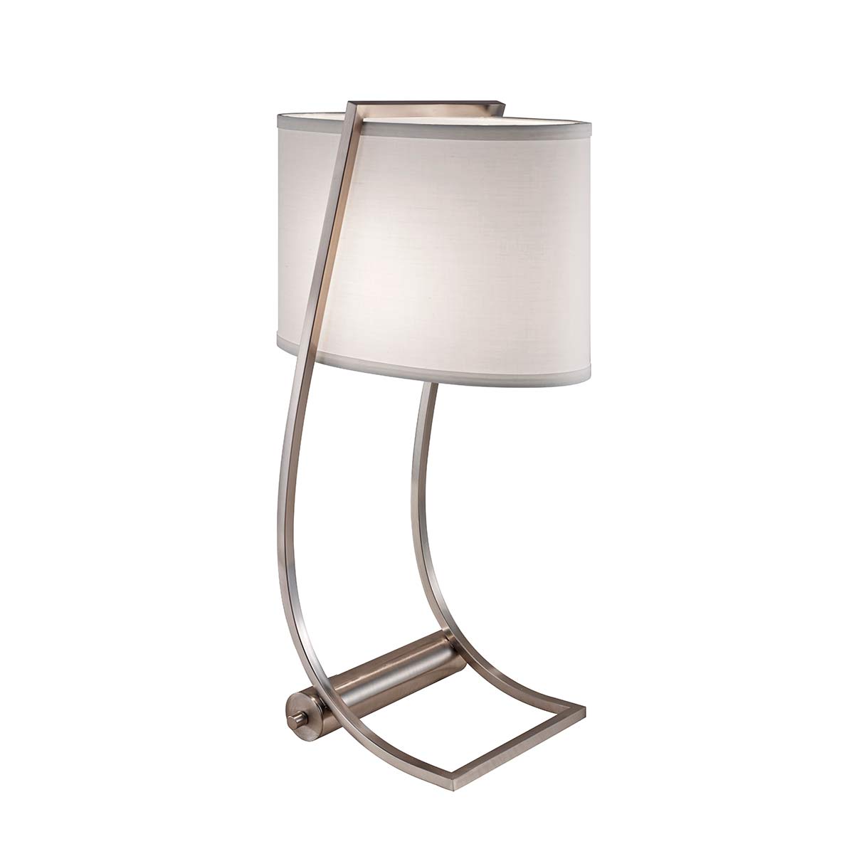 Feiss - Lex 1 Light Table Lamp - Brushed Steel