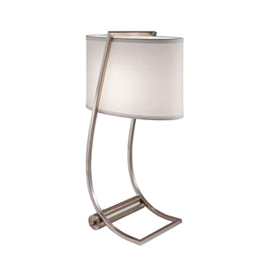 Feiss - Lex 1 Light Table Lamp - Brushed Steel