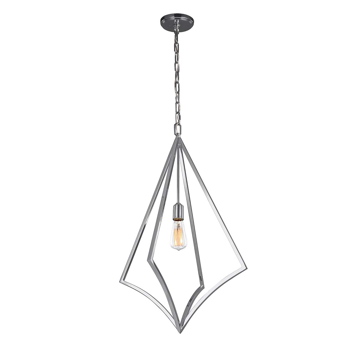 Feiss - Nico 1 Light Large Pendant - Polished Chrome