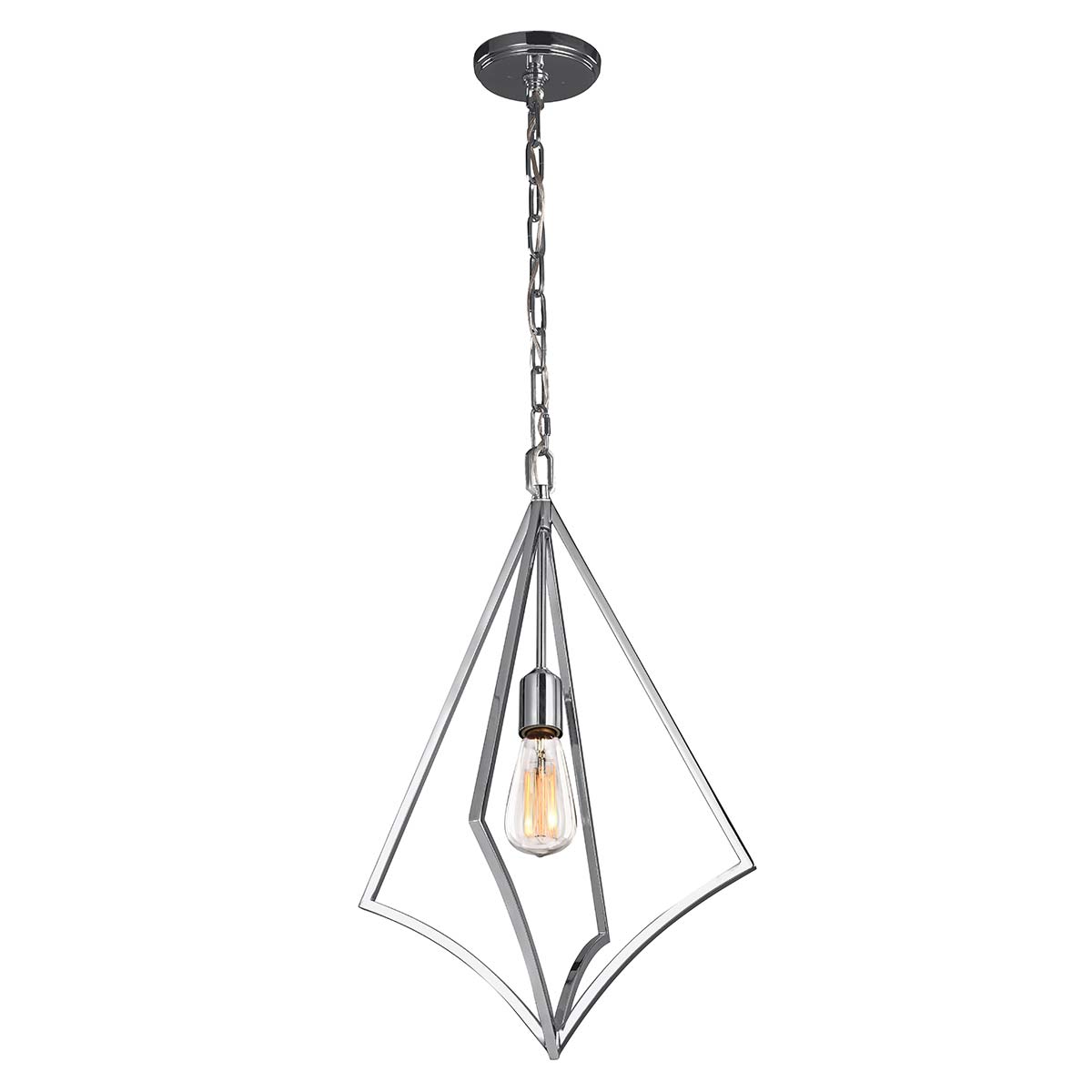 Feiss - Nico 1 Light Medium Pendant - Polished Chrome