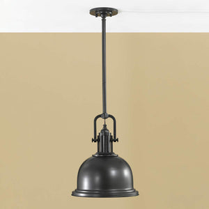 Feiss - Parker 1 Light Pendant Light - Dark Bronze