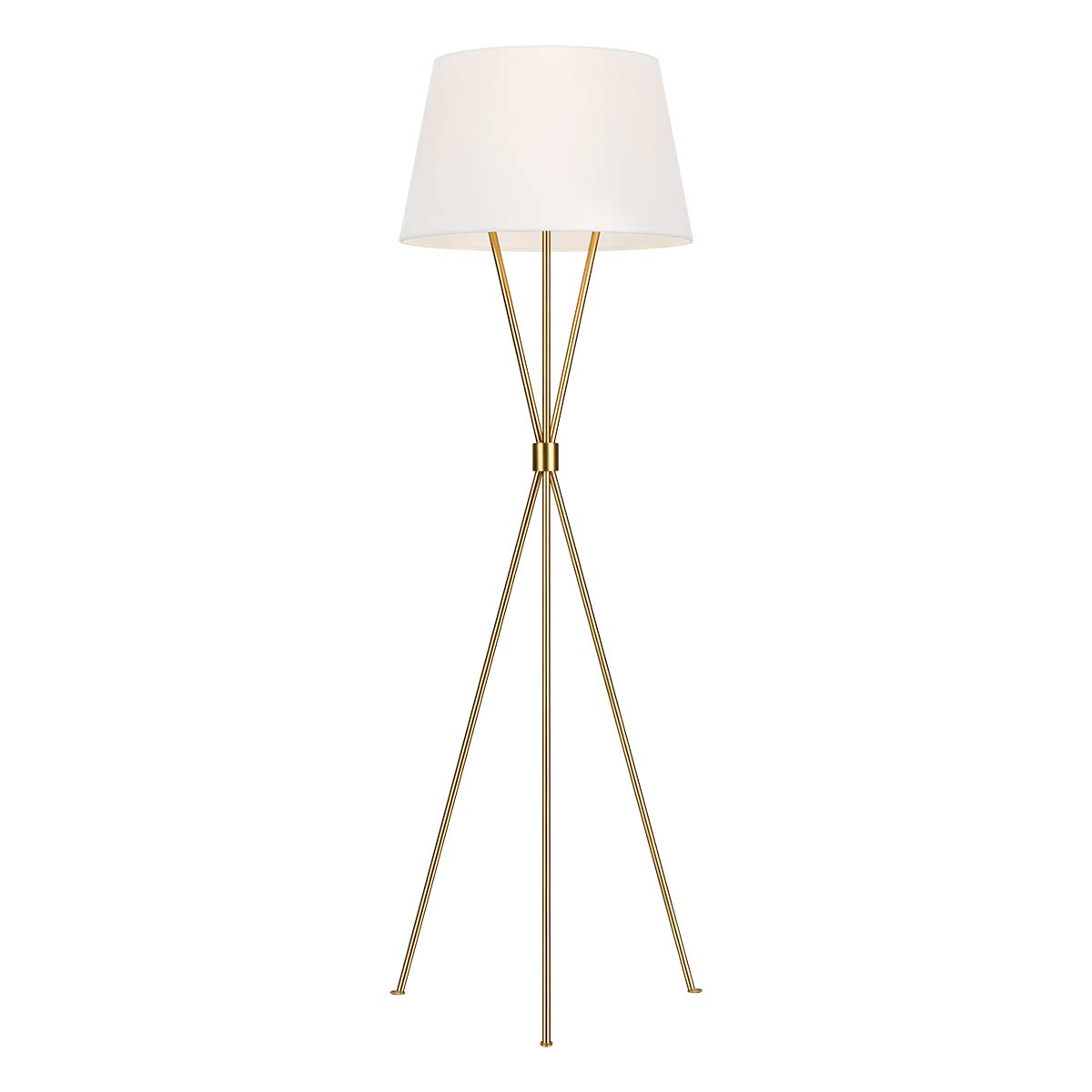 Feiss - Penny 1 Light Floor Lamp - Burnished Brass