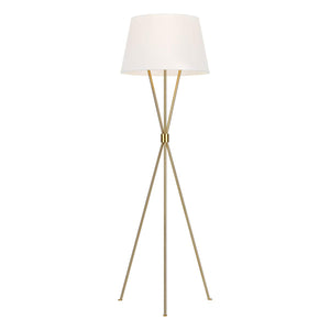 Feiss - Penny 1 Light Floor Lamp - Burnished Brass