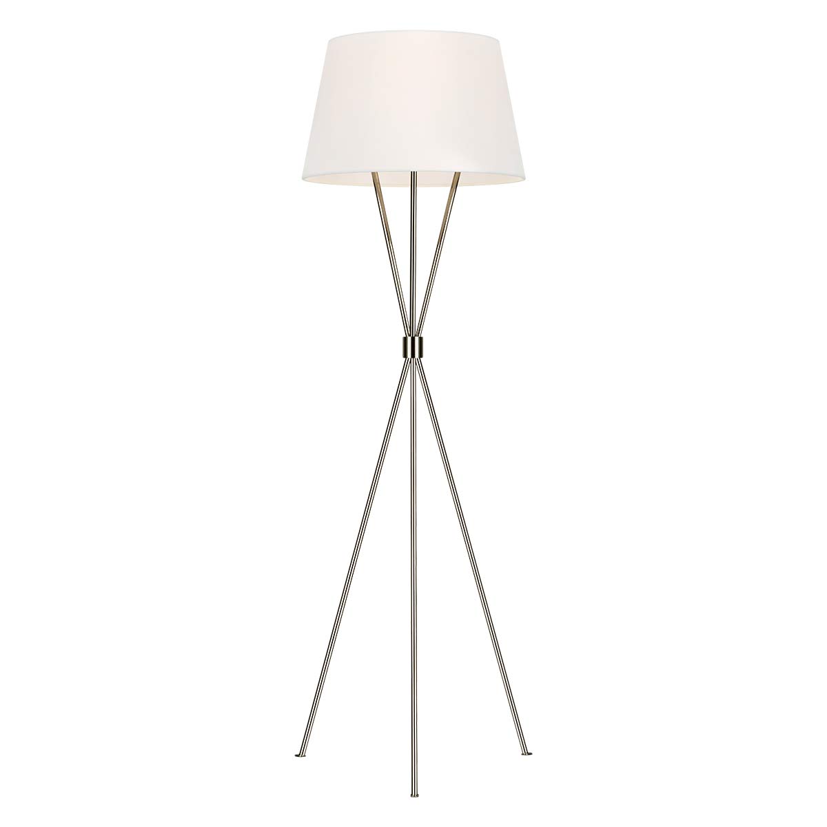 Feiss - Penny 1 Light Floor Lamp - Polished Nickel