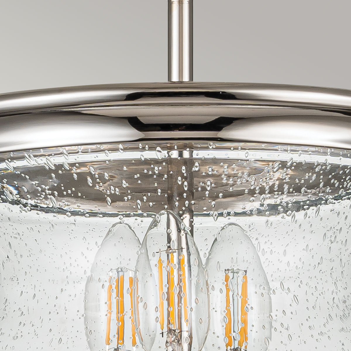 Feiss - Pickering Lane 3lt Semi-Flush - Polished Nickel