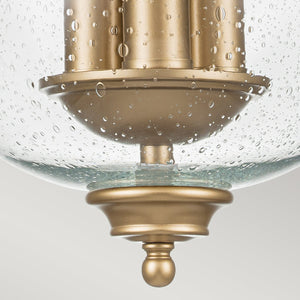 Feiss - Pickering Lane 3lt Semi-Flush - Painted Natural Brass