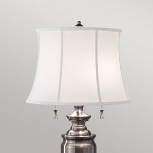 Feiss - Stateroom 2 Light Table Lamp - Antique Nickel