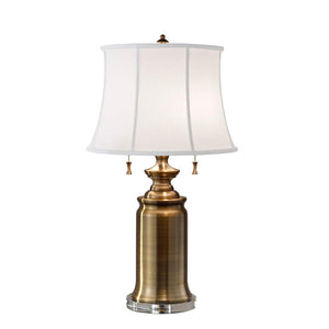 Feiss - Stateroom 2 Light Table Lamp - Bali Brass