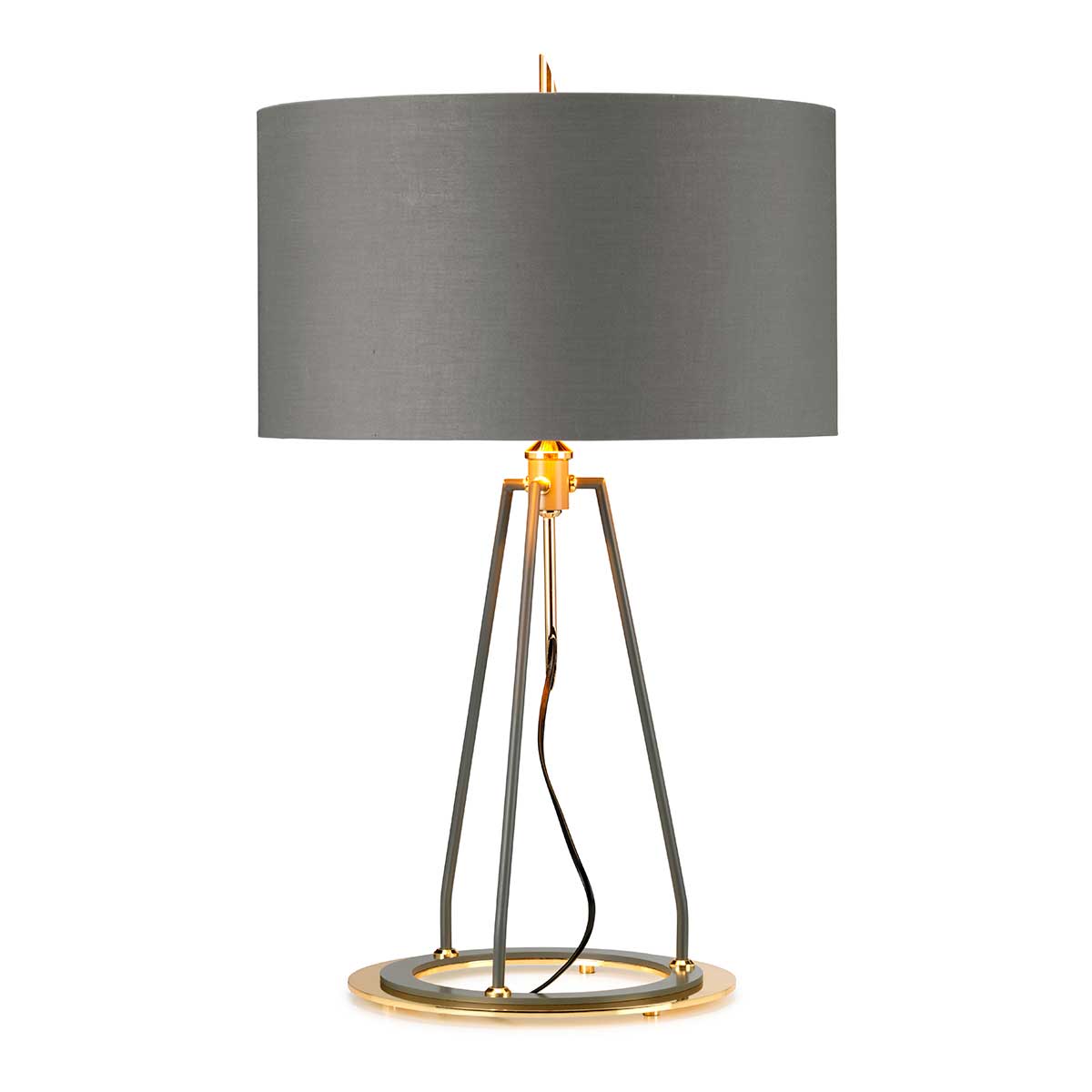 Elstead - Ferrara Table Lamp - Grey and Polished Gold