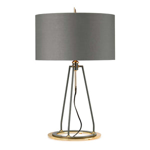 Elstead - Ferrara Table Lamp - Grey and Polished Gold