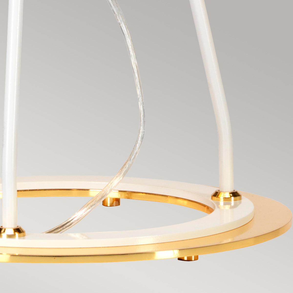 Elstead - Ferrara Table Lamp - White and Polished Gold