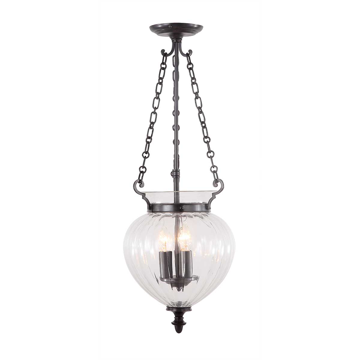 Elstead - Finsbury Park 3 Light Medium Pendant - Old Bronze