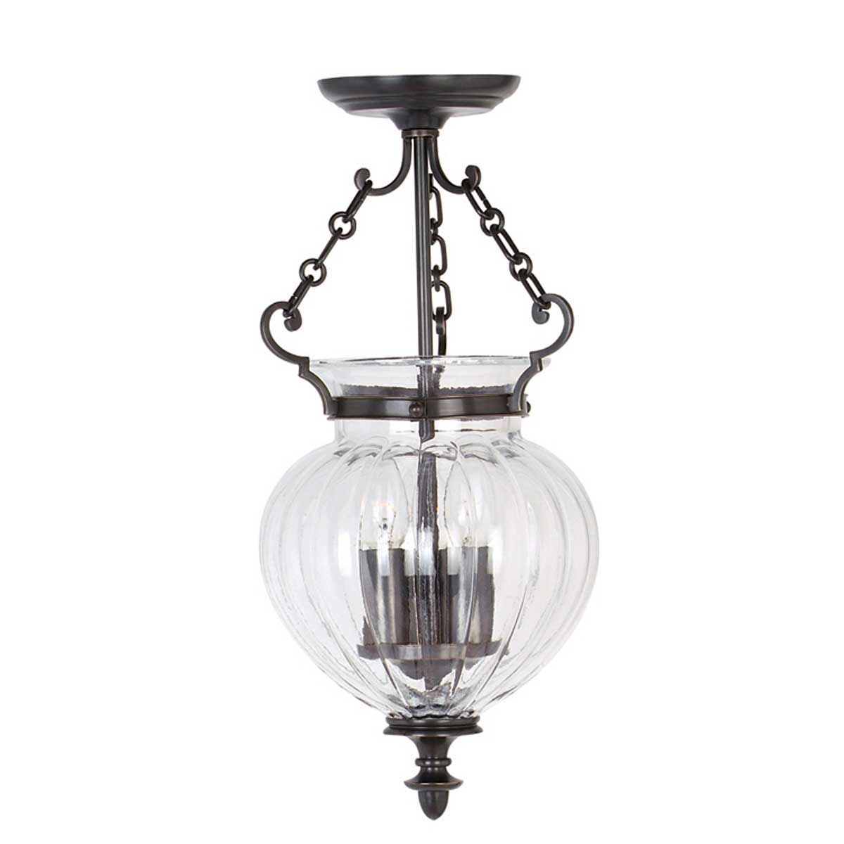 Elstead - Finsbury Park 3 Light small Pendant - Old Bronze