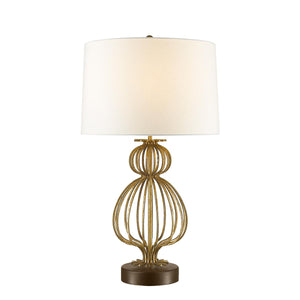 Elstead - Lafitte 1 Light Table Lamp  - Distressed Gold