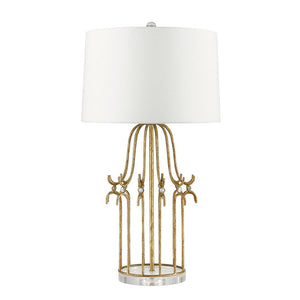 Elstead - Stella 1 Light Table Lamp - Distressed Gold