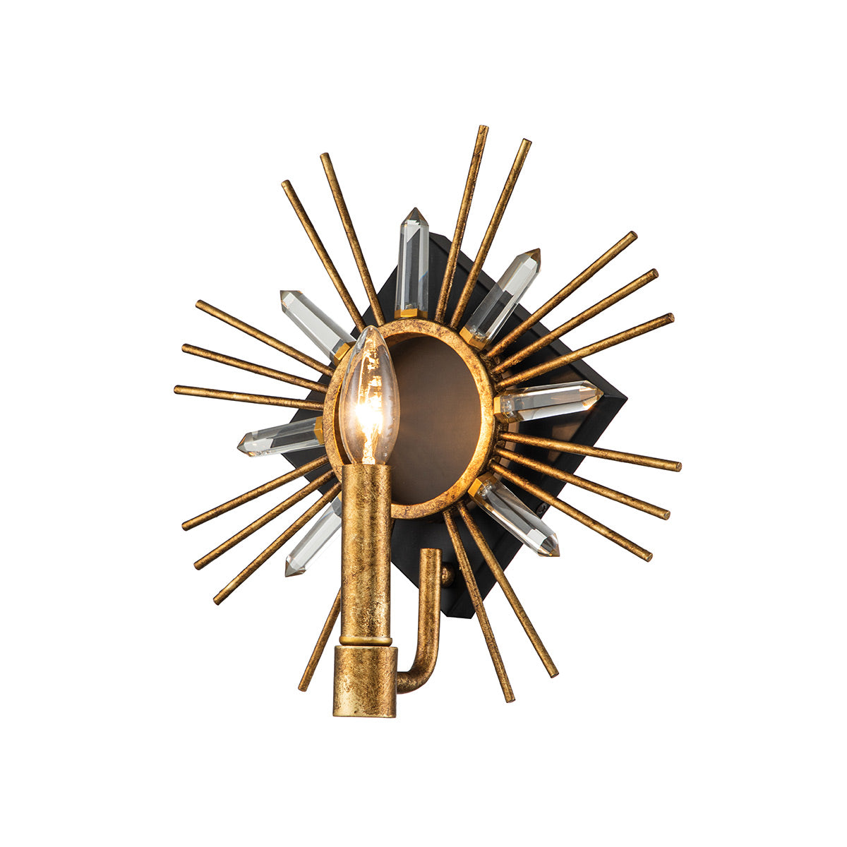 Elstead - Sun King 1lt Wall Light - Gold Leaf