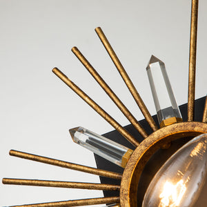 Elstead - Sun King 1lt Wall Light - Gold Leaf