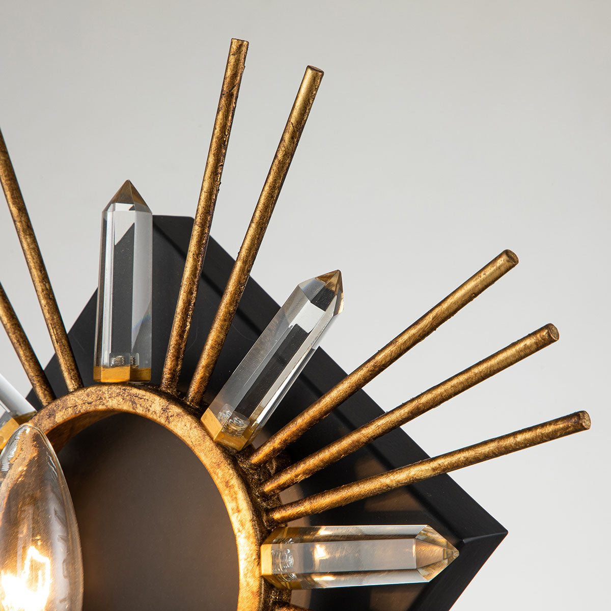 Elstead - Sun King 1lt Wall Light - Gold Leaf