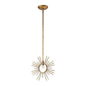 Elstead - Sun King 1lt Pendant - Gold Leaf