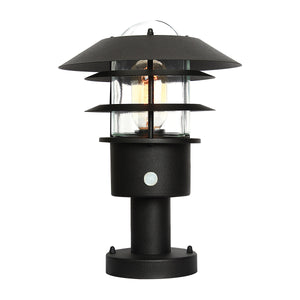 Elstead - Helsingor 1 Light PIR Pedestal Lantern