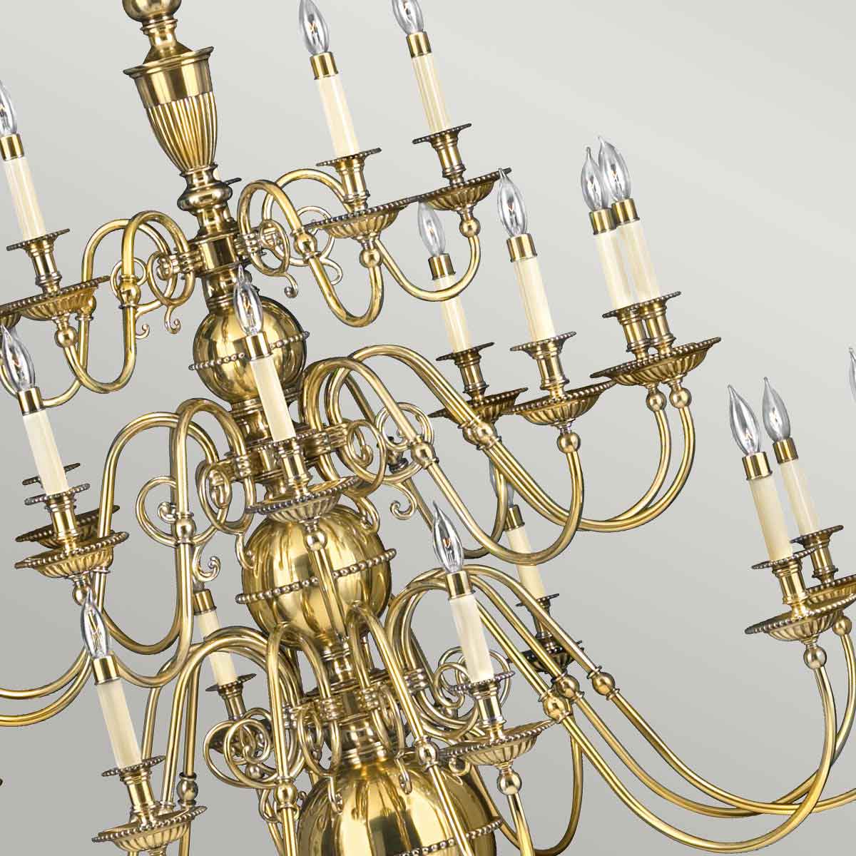 Hinkley - Cambridge 25 Light Chandelier - Burnished Brass