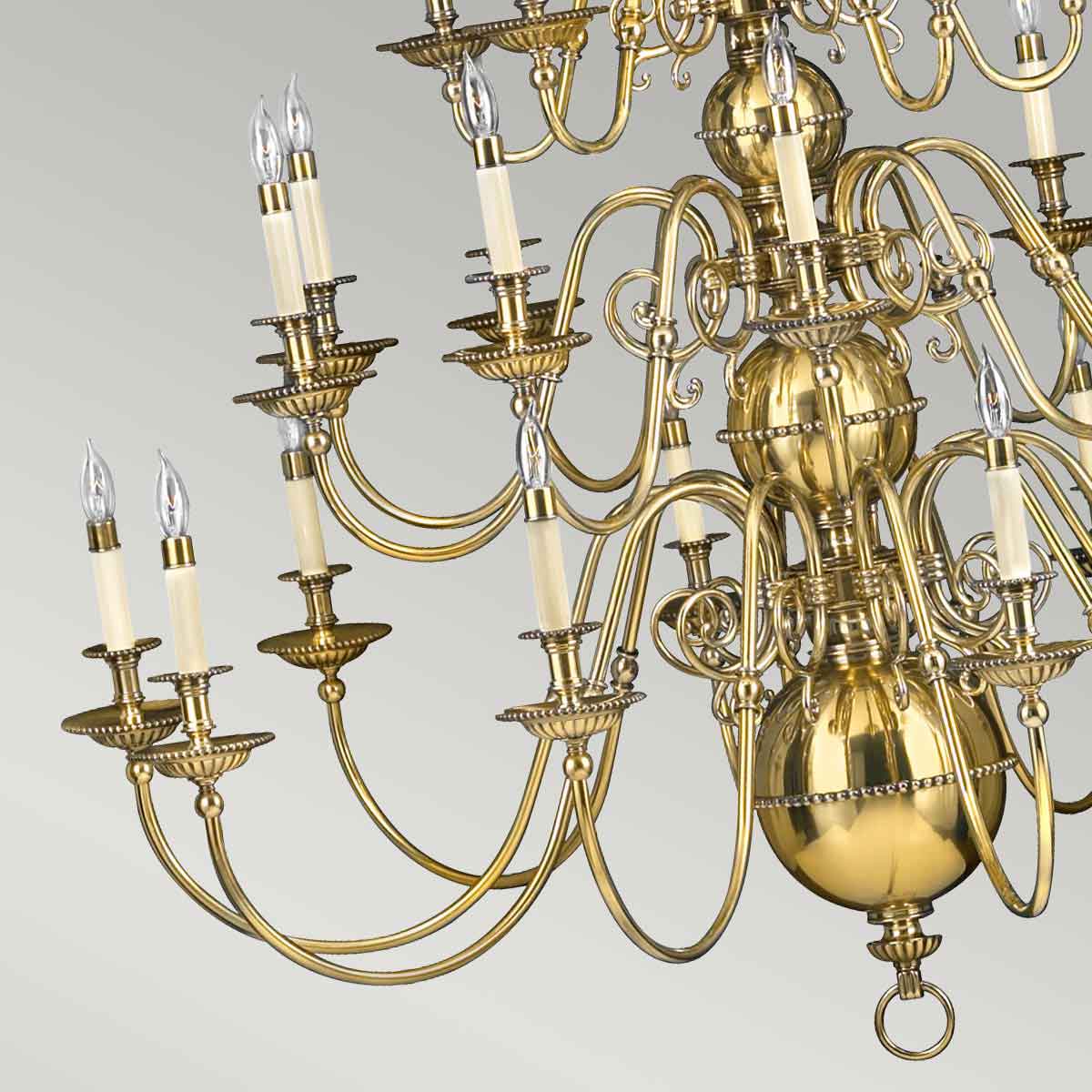 Hinkley - Cambridge 25 Light Chandelier - Burnished Brass