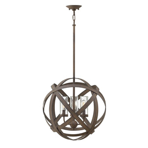 Hinkley - Carson 3 Light Outdoor Chandelier