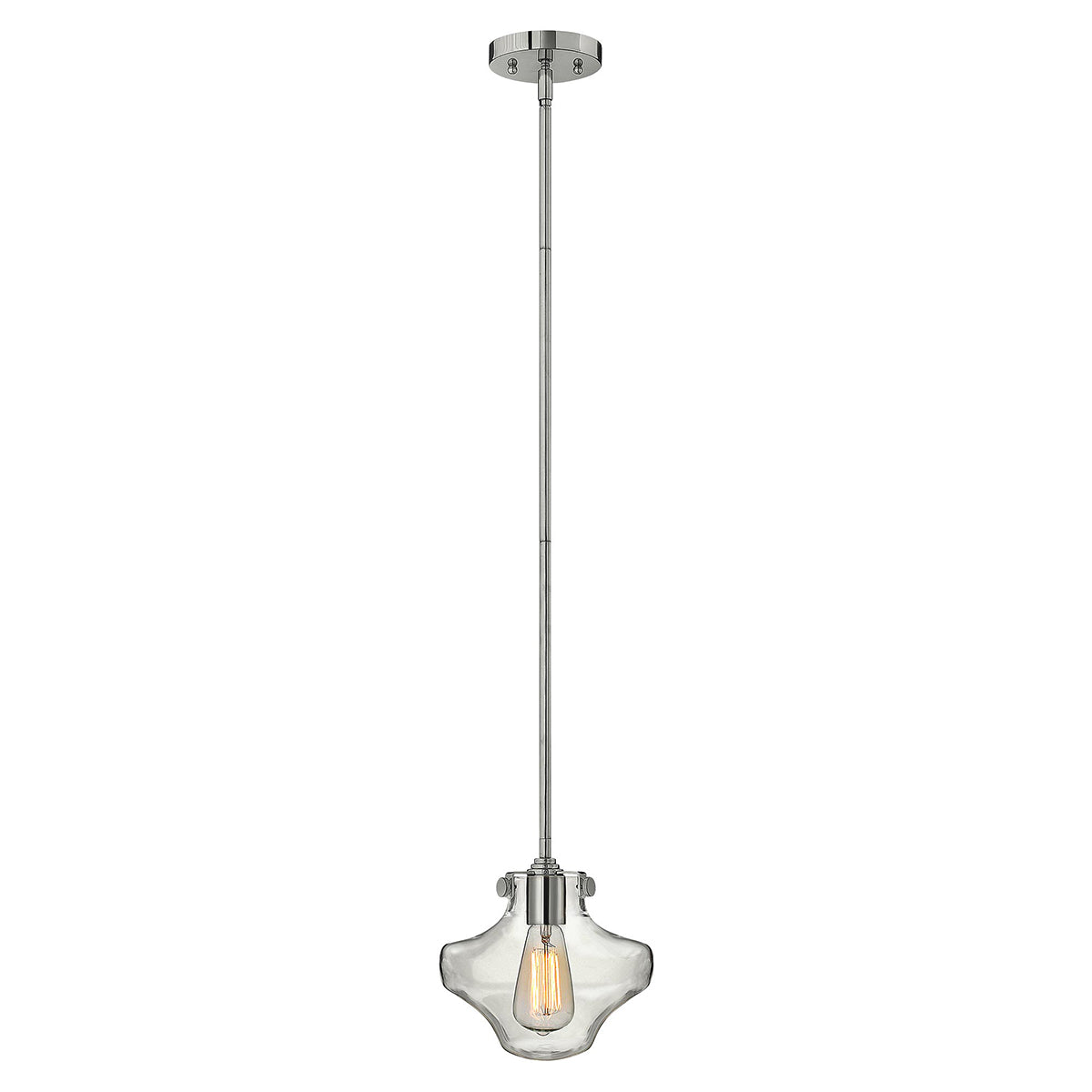 Hinkley - Congress 1 Light Clear Tiered Glass Pendant - Chrome