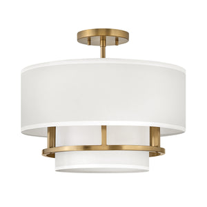 Hinkley - Graham 3 Light  Duo Mount  - Lacquered Brass