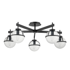 Hinkley - Hollis 5 Light Semi-Flush - C - Black