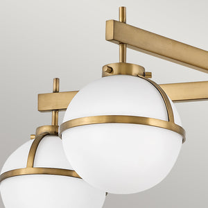 Hinkley - Hollis 5 Light Semi-Flush - Heritage Brass