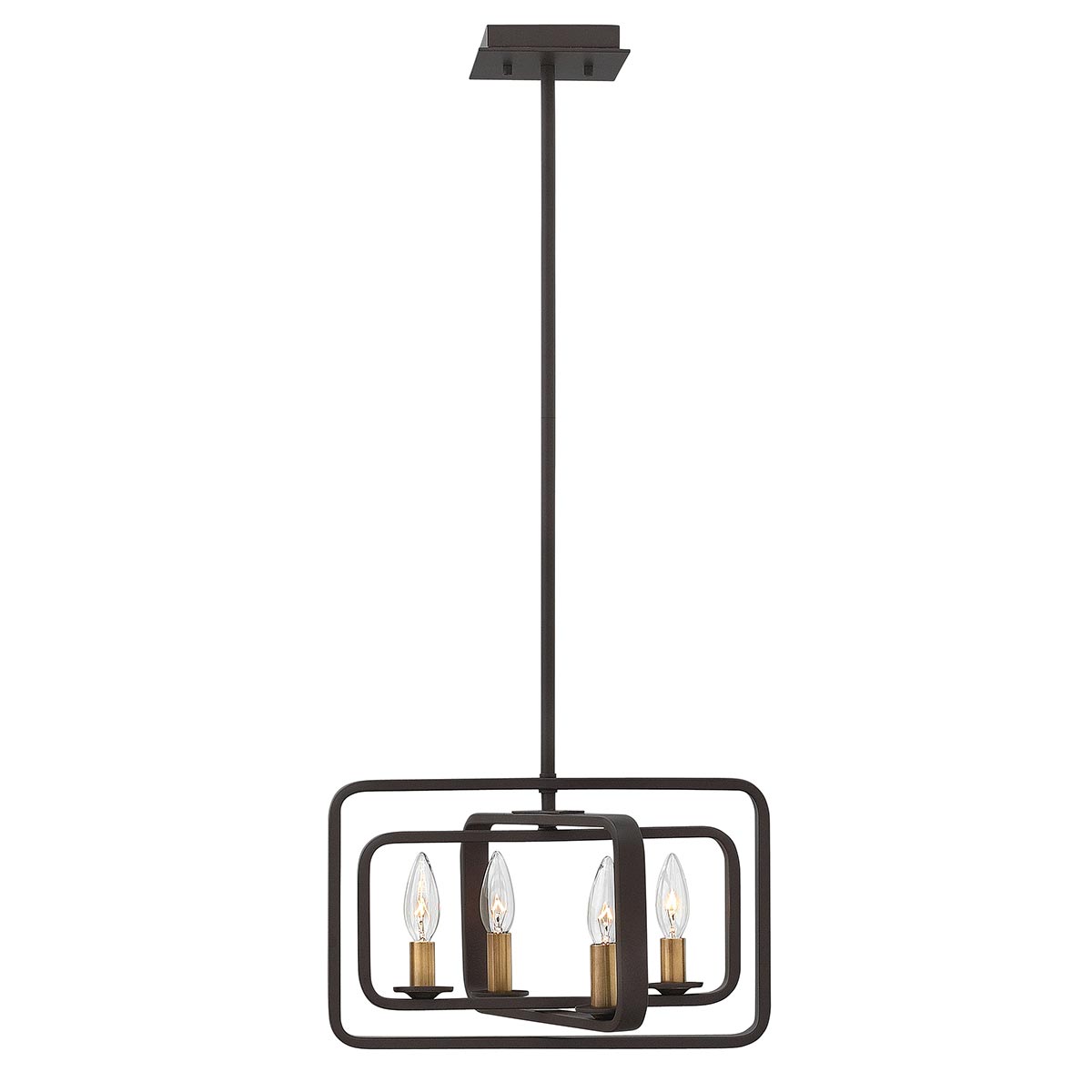 Hinkley - Quentin 4 Light Wide Pendant Chandelier - Bronze