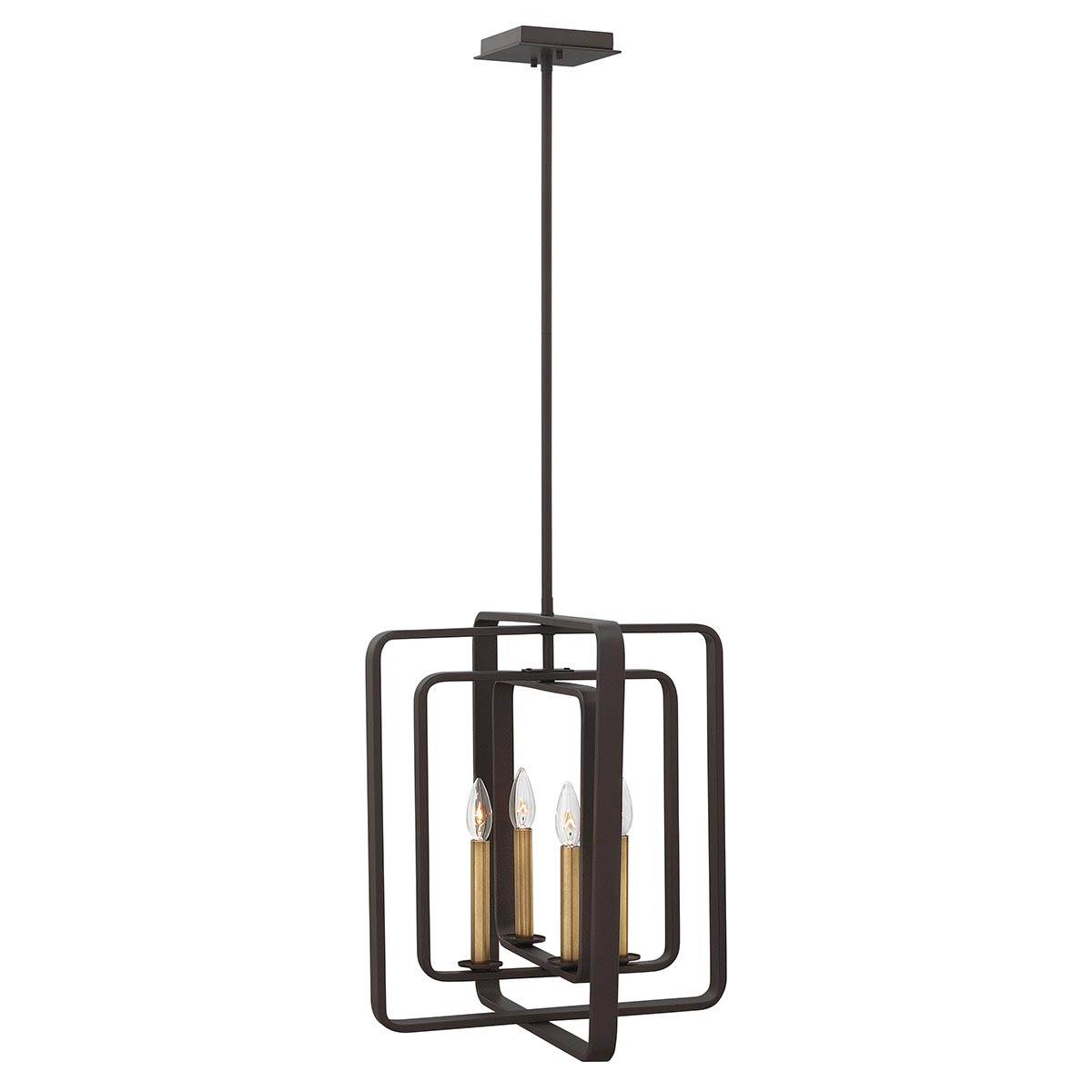 Hinkley - Quentin 4 Light Tall Pendant Chandelier - Bronze