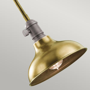 Kichler - Cobson 1 Light Mini Pendant - Natural Brass