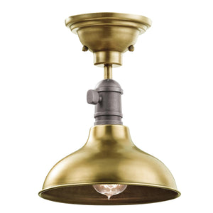 Kichler - Cobson 1 Light Mini Pendant - Natural Brass