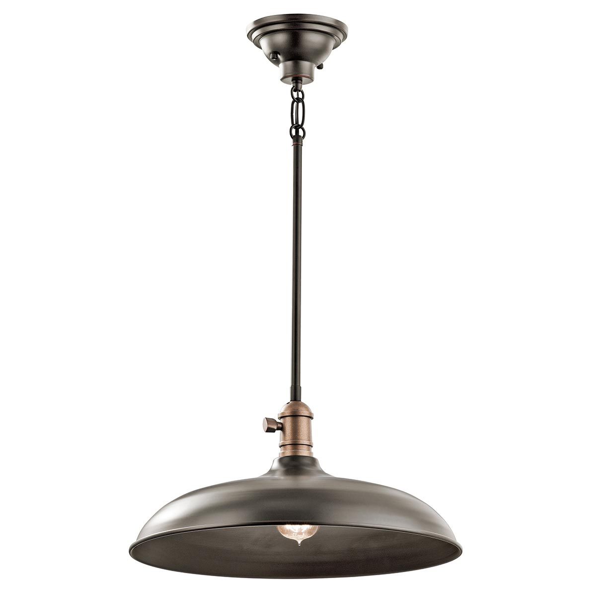 Kichler - Cobson 1 Light Pendant/Semi Flush - Olde Bronze