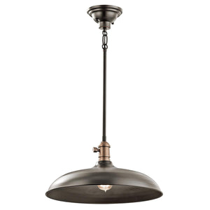 Kichler - Cobson 1 Light Pendant/Semi Flush - Olde Bronze