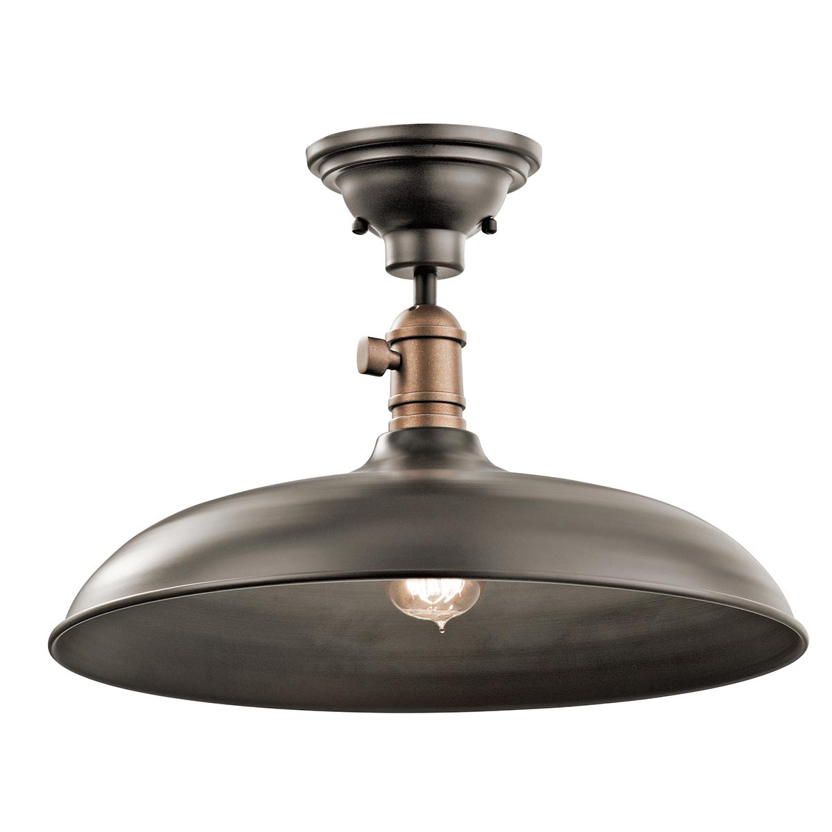 Kichler - Cobson 1 Light Pendant/Semi Flush - Olde Bronze