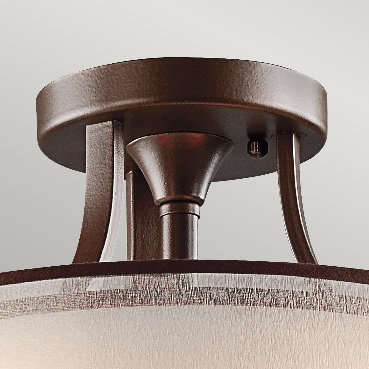 Kichler - Lacey 3 Light Small Semi-Flush - Mission Bronze