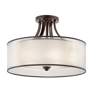 Kichler - Lacey-4-Light-Semi-Flush - Mission Bronze